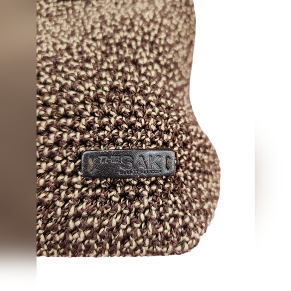 The Sak Elliott Lucca Chocolate Brown Crochet/Woven Satchel Bag EUC - Picture 5 of 15